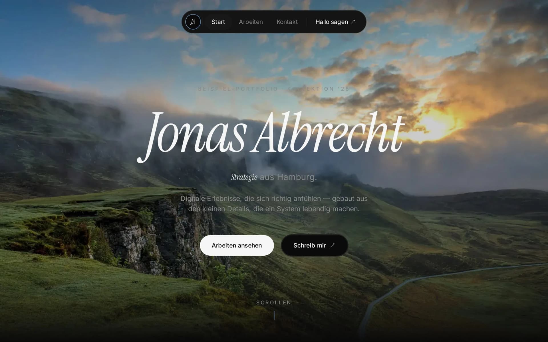 Preview: Creative Portfolio — A stage for your work