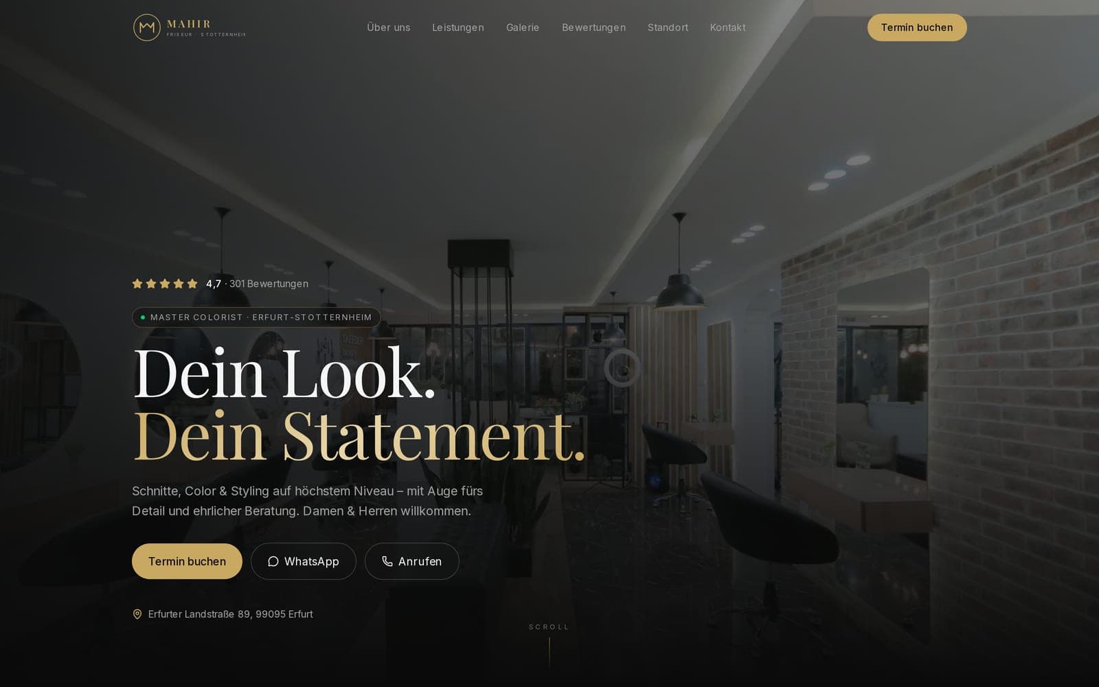 Vorschau: Mahir Friseur — Dark Luxury