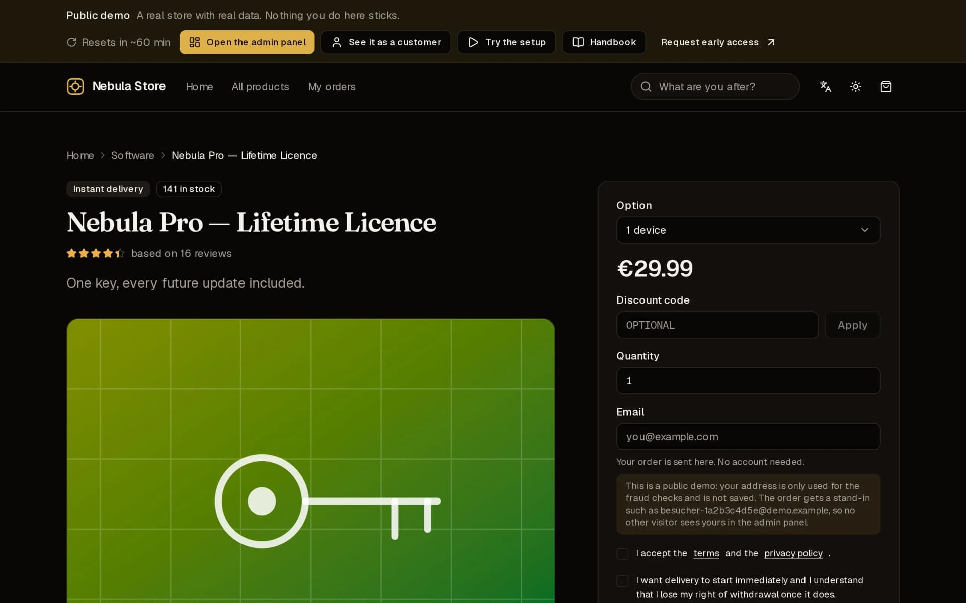 Preview: VAULT — Your own shop for digital goods