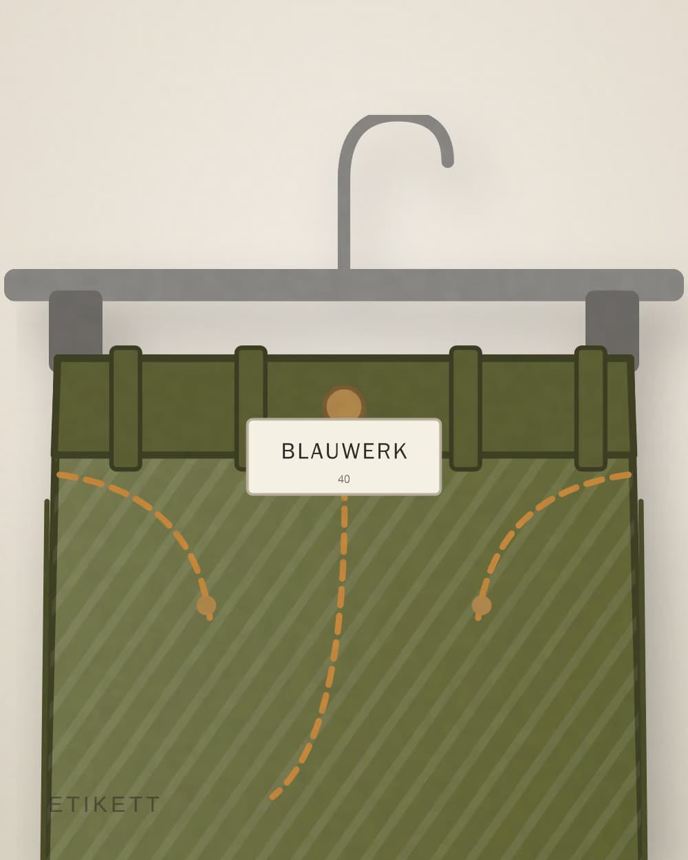 Eingenähtes Etikett von BLAUWERK