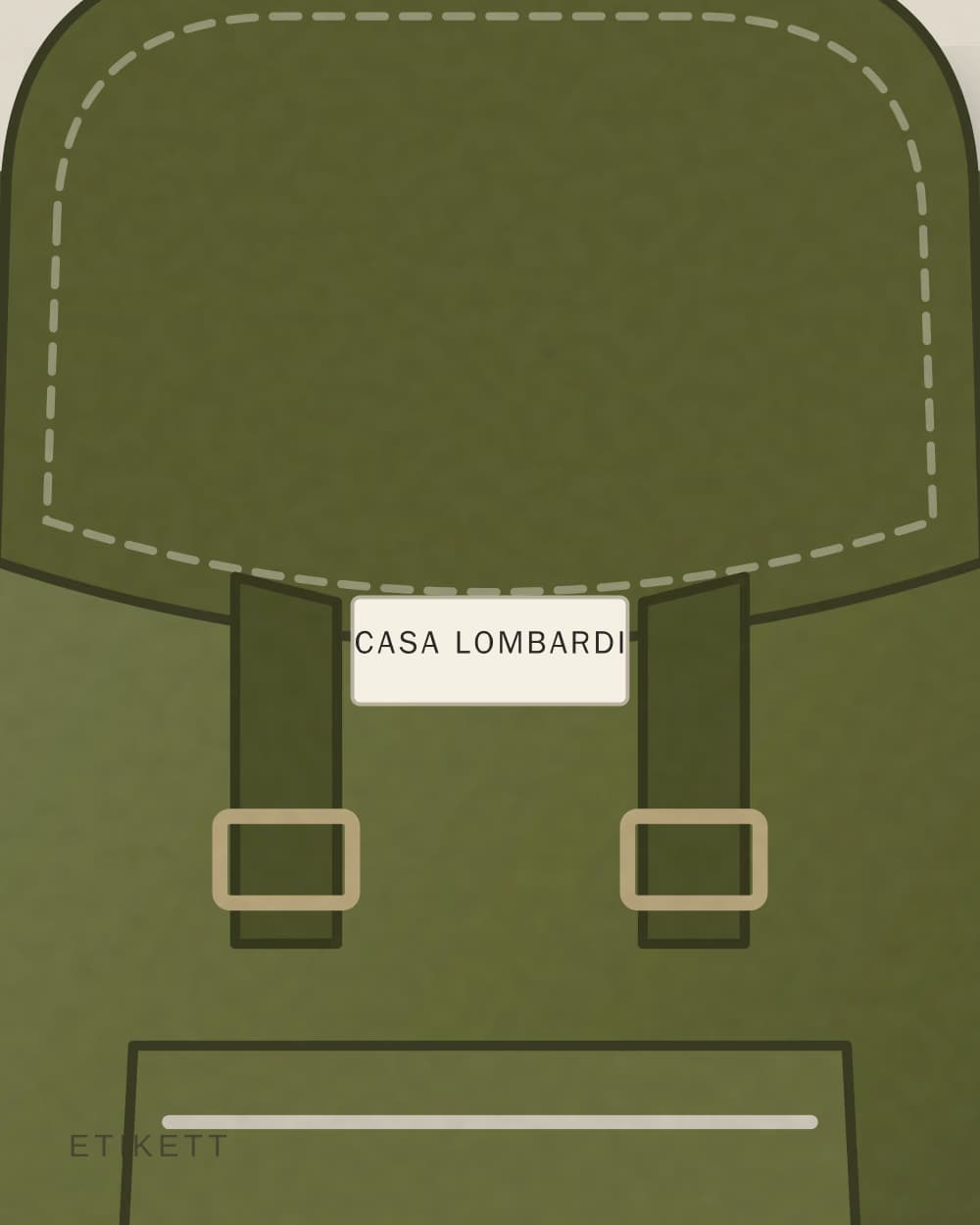 Eingenähtes Etikett von CASA LOMBARDI