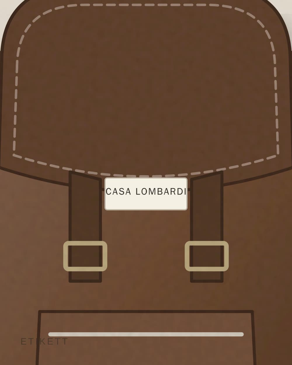 Eingenähtes Etikett von CASA LOMBARDI