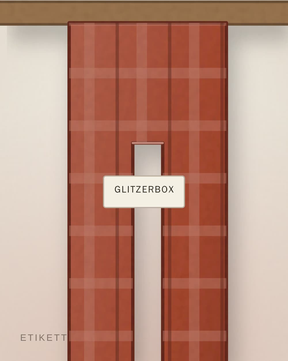 Eingenähtes Etikett von GLITZERBOX
