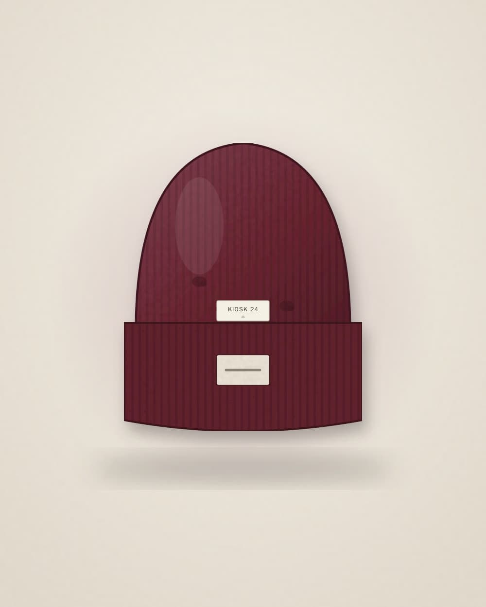 Beanie Bordeaux von KIOSK 24, Vorderseite