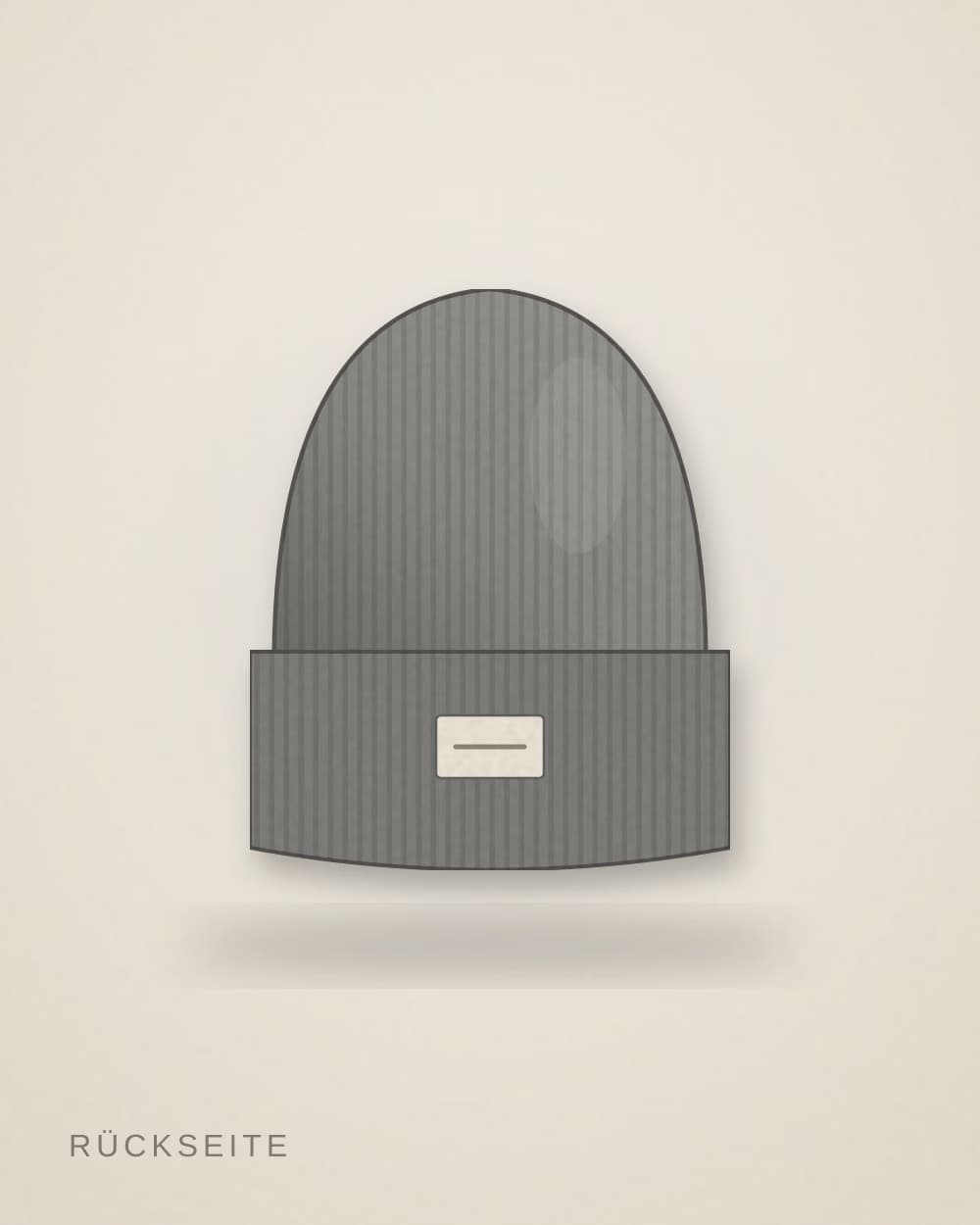 Beanie Grau von KIOSK 24, Rückseite