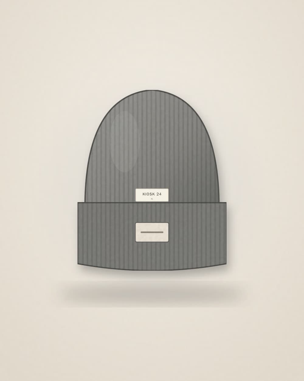 Beanie Grau von KIOSK 24, Vorderseite