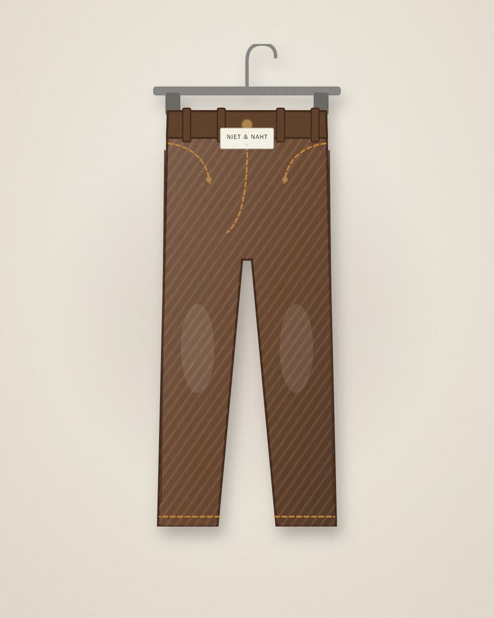 Jeans Braun von NIET & NAHT, Vorderseite