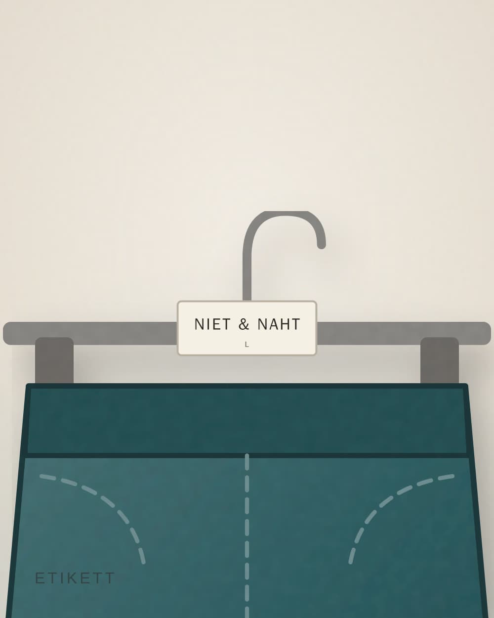 Eingenähtes Etikett von NIET & NAHT