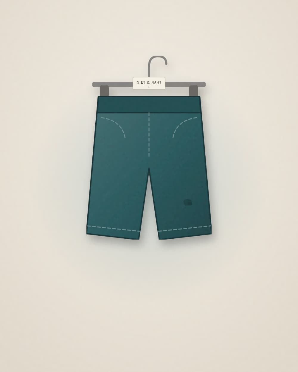 Shorts Petrol von NIET & NAHT, Vorderseite