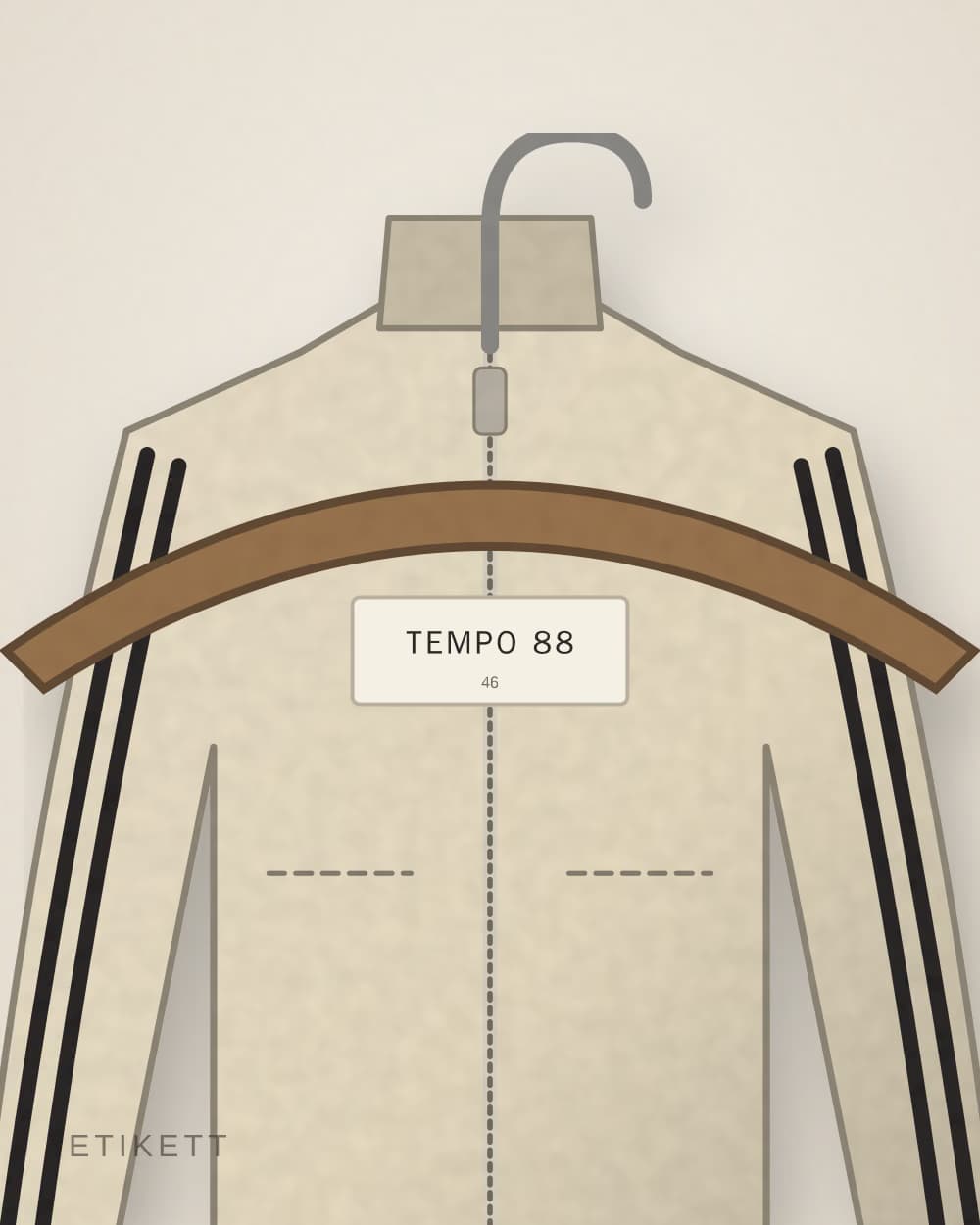 Eingenähtes Etikett von TEMPO 88