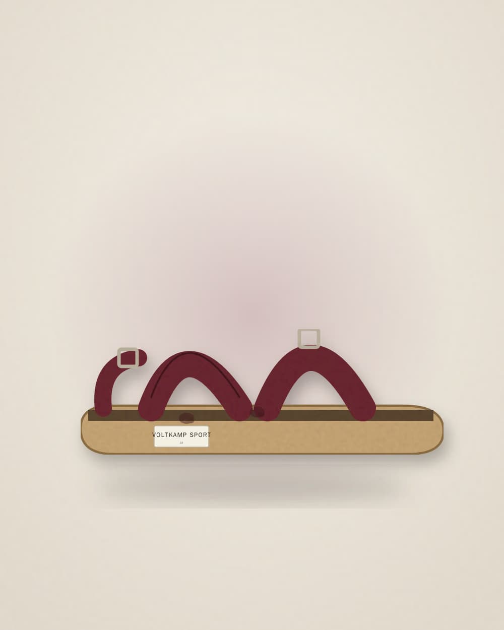 Sandalen Bordeaux von VOLTKAMP SPORT, Vorderseite