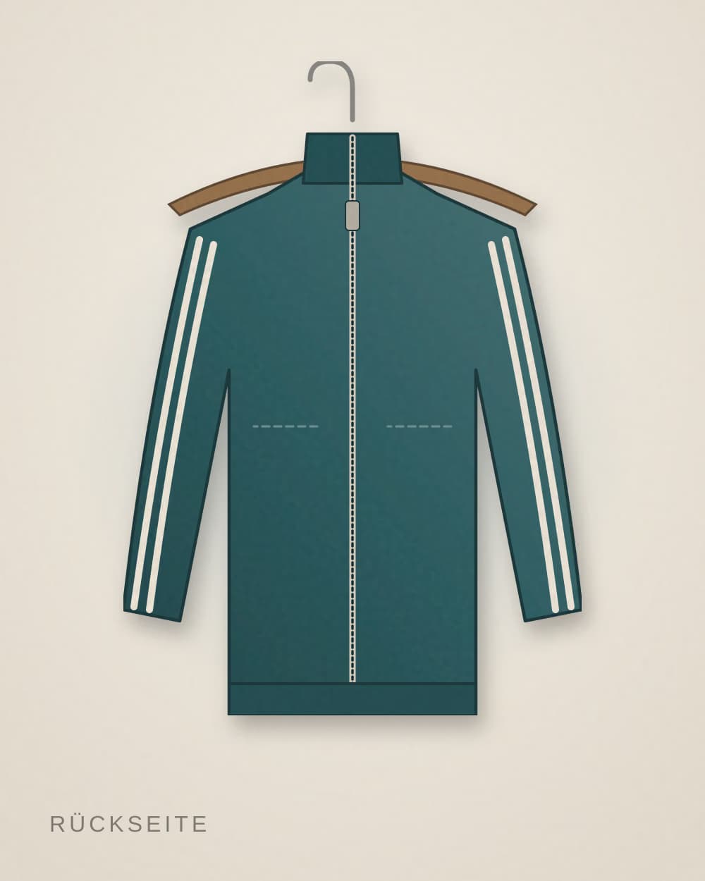 Trainingsjacke Petrol von VOLTKAMP SPORT, Rückseite