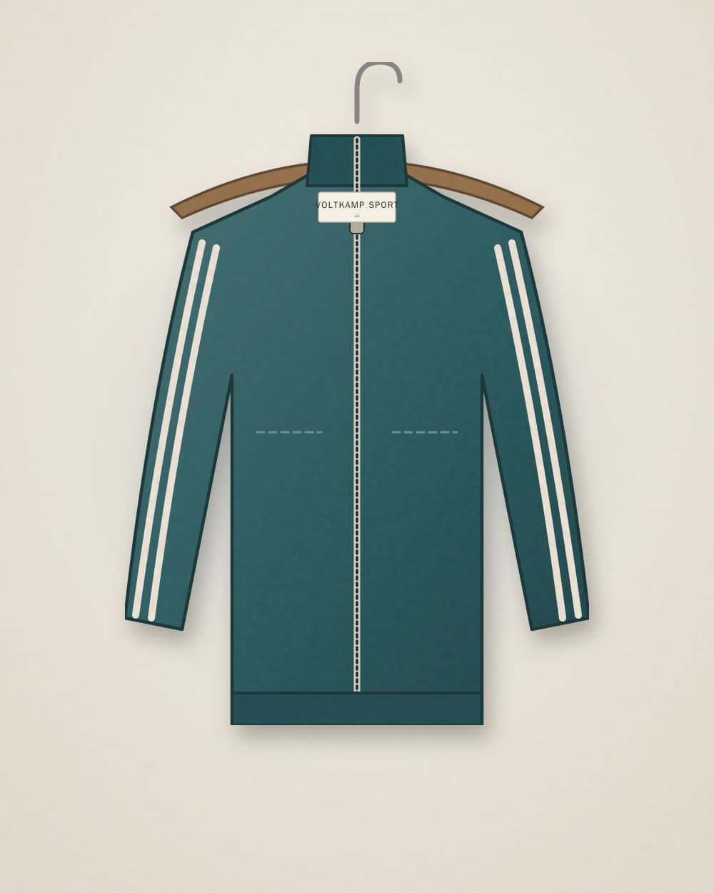 Trainingsjacke Petrol von VOLTKAMP SPORT, Vorderseite