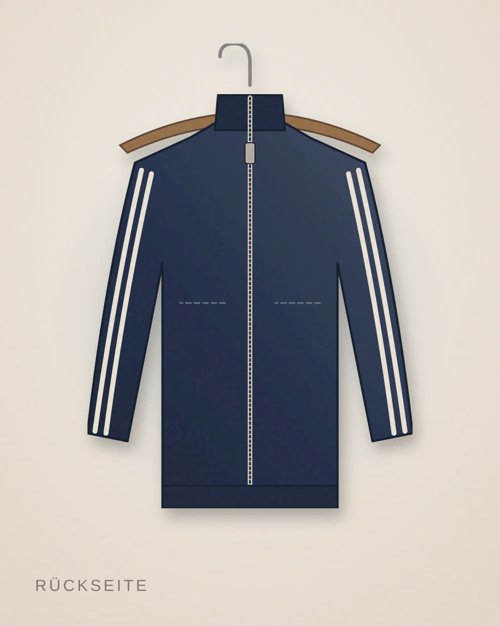 Trainingsjacke Marine von VOLTKAMP SPORT, Rückseite