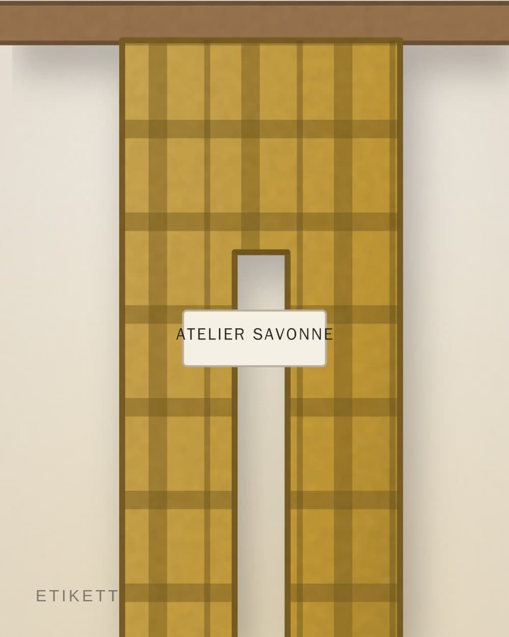 Eingenähtes Etikett von ATELIER SAVONNE