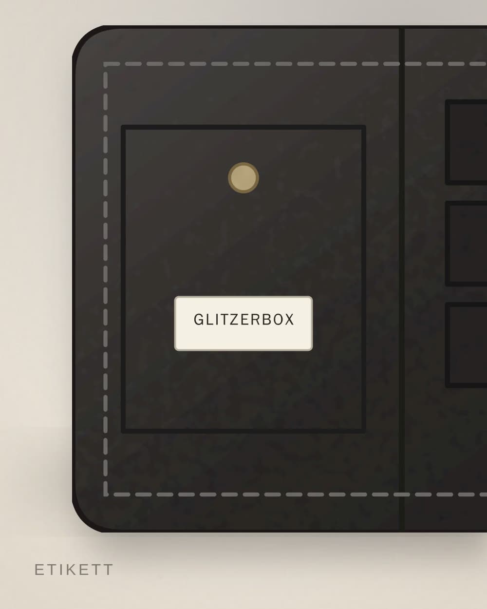 Eingenähtes Etikett von GLITZERBOX
