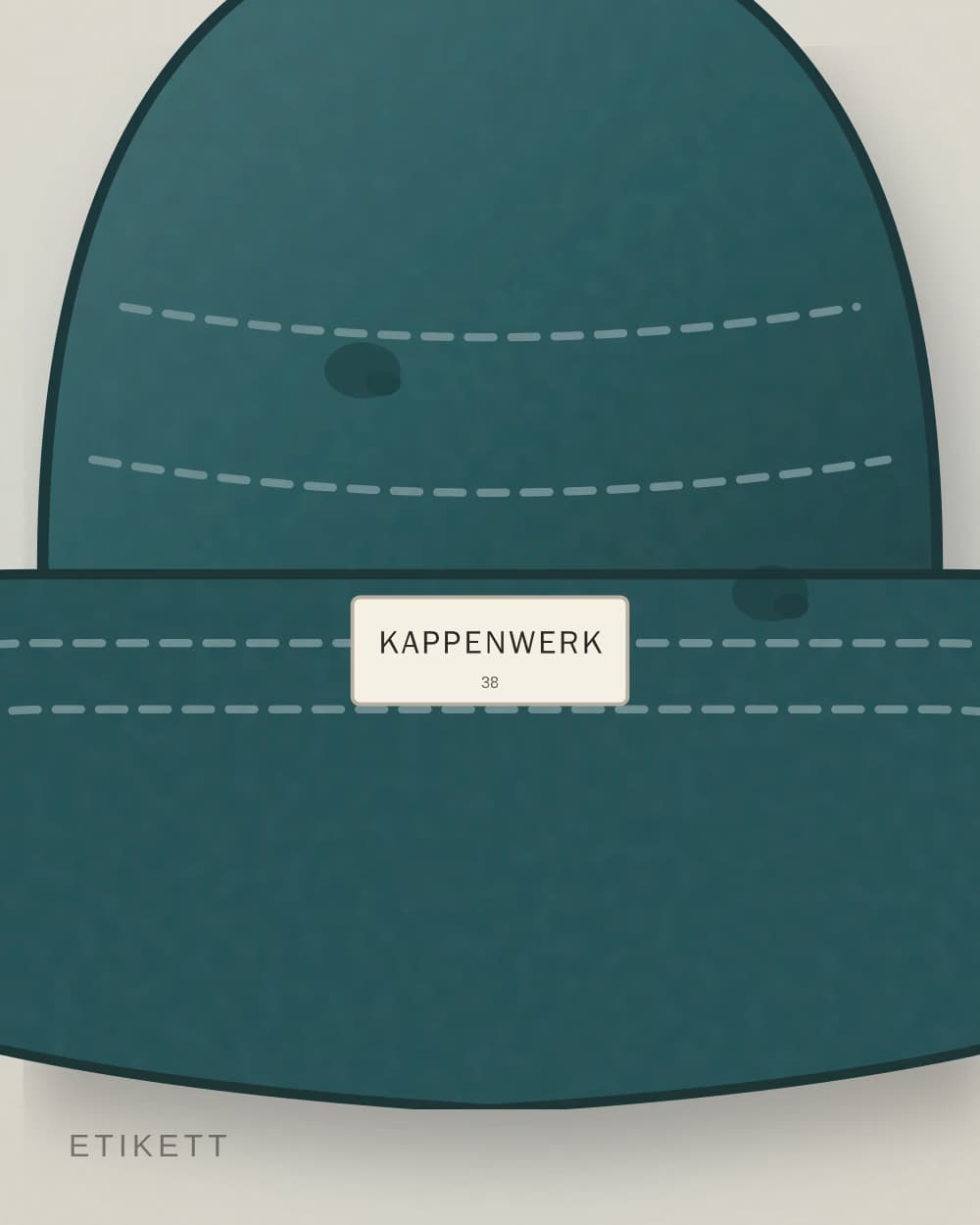 Eingenähtes Etikett von KAPPENWERK