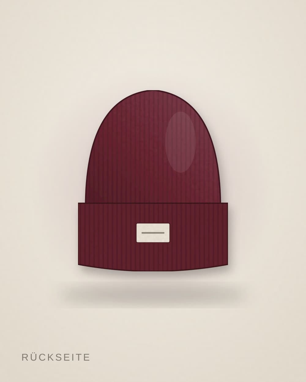 Beanie Bordeaux von KIOSK 24, Rückseite