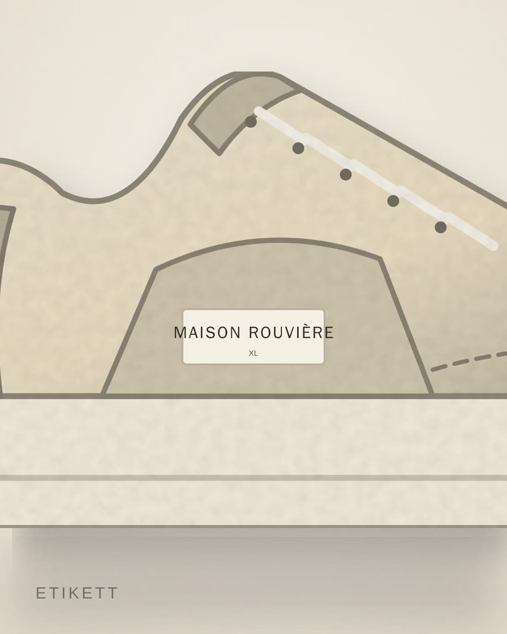 Eingenähtes Etikett von MAISON ROUVIÈRE
