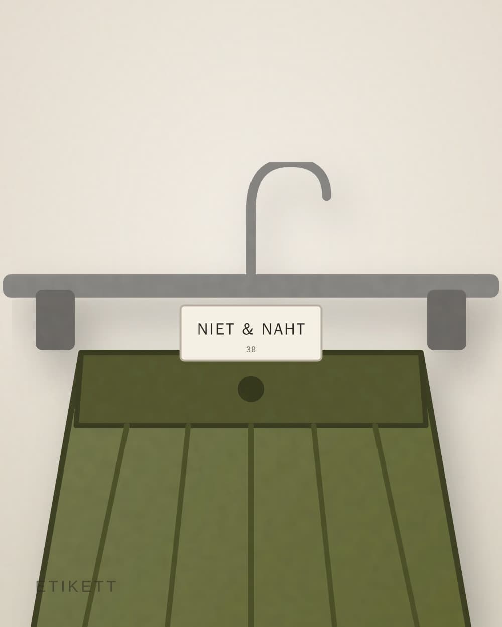 Eingenähtes Etikett von NIET & NAHT