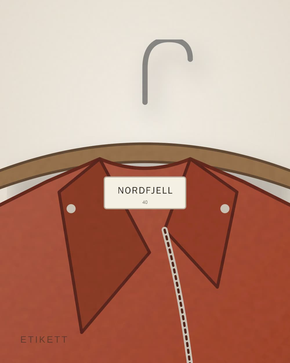 Eingenähtes Etikett von NORDFJELL