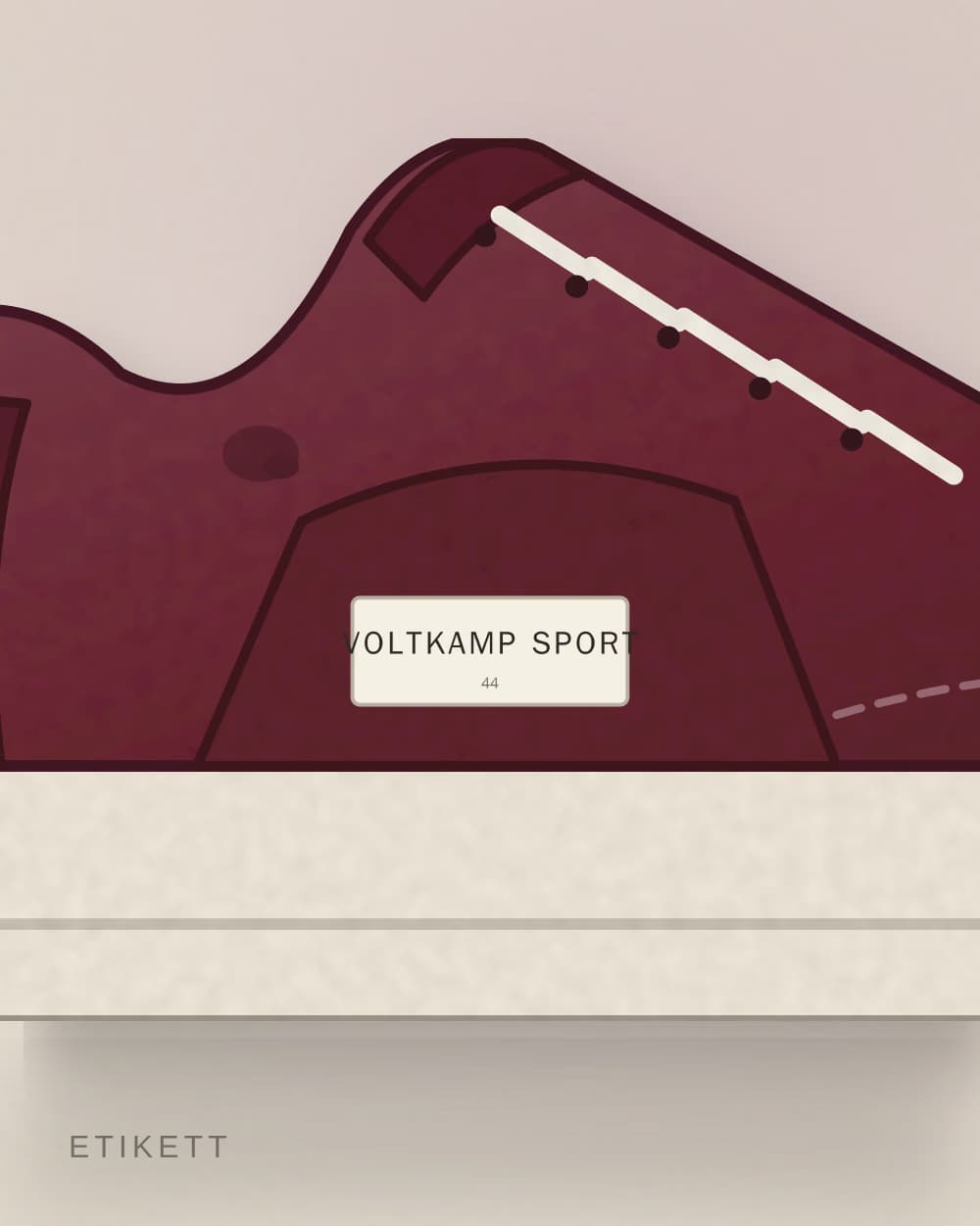 Eingenähtes Etikett von VOLTKAMP SPORT
