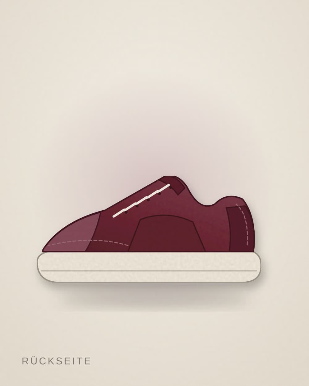 Sneaker Bordeaux von VOLTKAMP SPORT, Rückseite