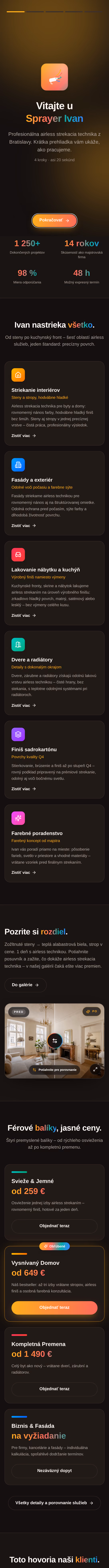 Ganzseitige Aufnahme: Farbwerk — Handwerker-Website mit Preisrechner